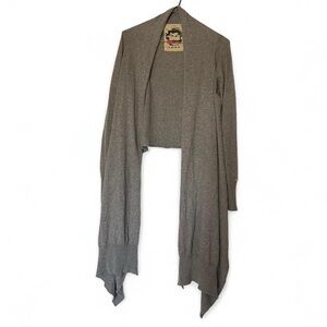 Vintage LTB wool grey melange long cardigan
